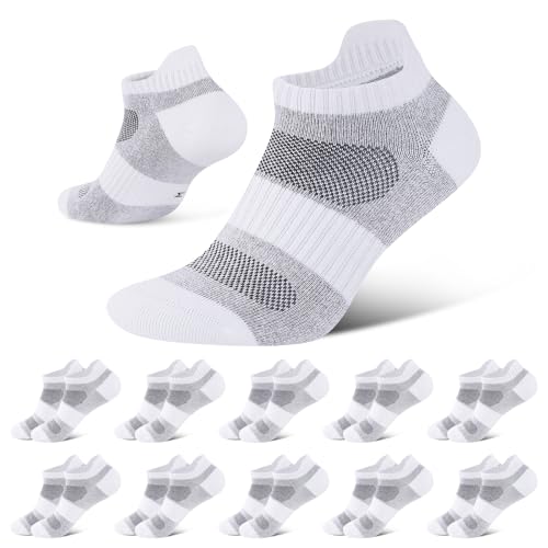 Niorasen Calcetines Tobilleros Hombre Mujer 10 Pares, Calcetines Cortos Hombre Transpirables Algodon, Ideales para Correr, Trabajo, Casa