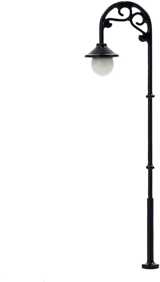 LYM56 10pcs Model Railway 1:87 Street Lights HO Scale 63mm or 2.48inch Single Head Lamps LEDs