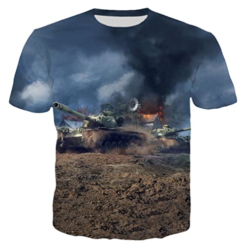 T-shirt d'été pour homme vêtement imprimé 3D motif débardeur A-4 XL