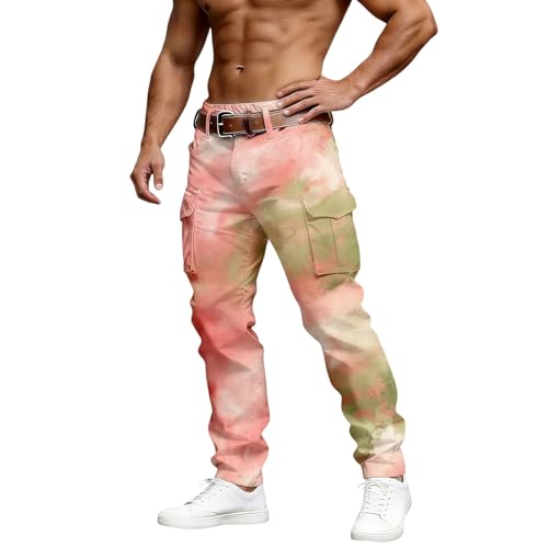 Sweatpants cargo en coton coupe large pour homme actif et urbain