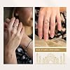 FABMODE Islamic Jewelry Set Allah Ayatul Kursi Bracelet with Ring Eid Ramadan Gift for Muslim Women