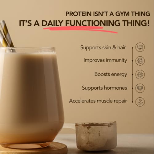 Image of Daily Scoop Plant Protein for Women, 25 g Vegan Protein with Vitamins & Herbs, Coffee Flavor, 500 g (Pack of 2)