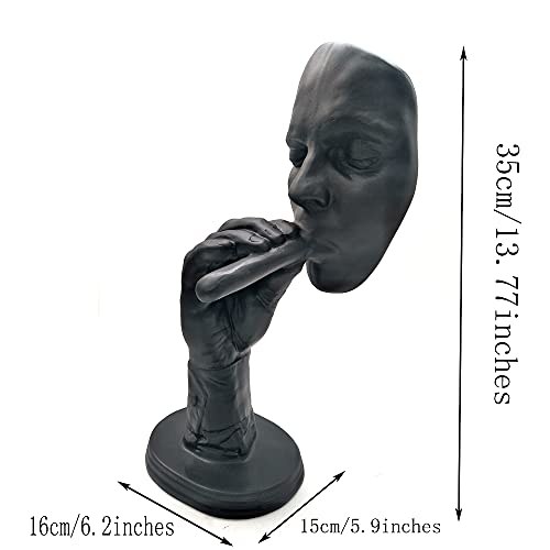 Mannifen Retro Meditators Abstract Sculpture Man Creative Face Statue Character Resin Figurine Artwork Home Decorations #TOP1