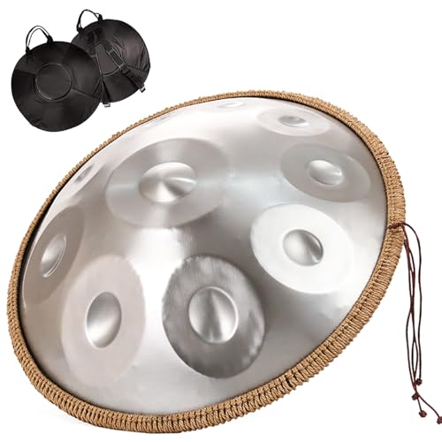 Handpan Drum Instrument 10 Notas 432Hz Plata miniatura 1