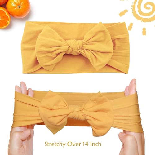 25PCS Baby Nylon Headbands Soft Hairbands Hair Bow Elastics for Baby Girls Newborn Infant Toddlers Kids3