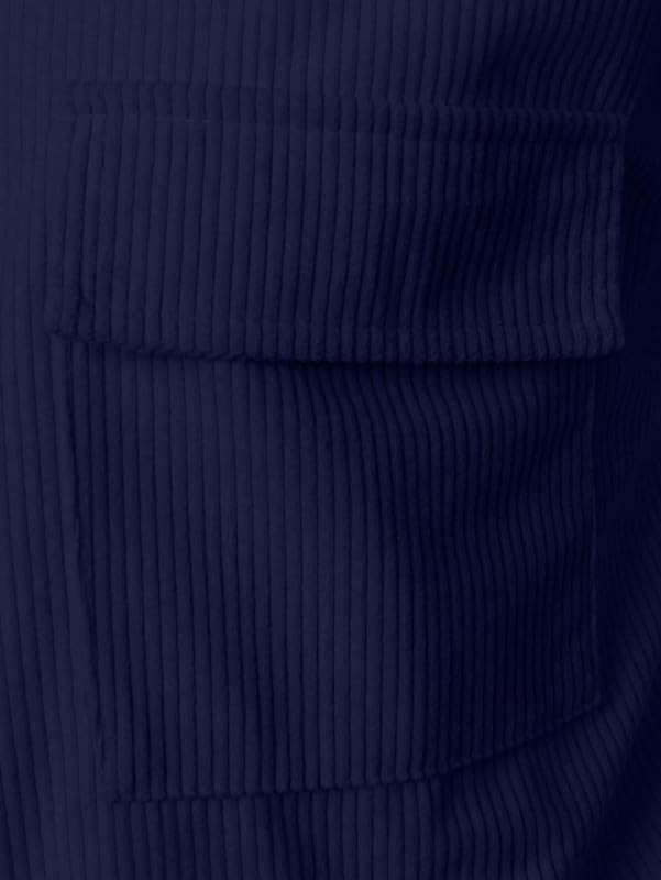Image of MiraMichi Men's Full Sleeve Corduroy Striped Casual Jacket, Perfect for Everyday Stylish Outfits, Standard Length