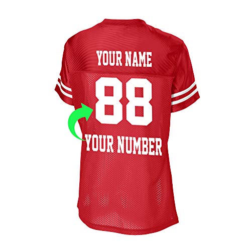 Customize Your Own Football Short Sleeve Jersey with Your Name and Team Number Personalized & Customized Jersey - Thumbnail 2