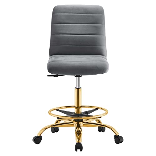 Modway Ripple Home Office Desks And Chairs, Gold Gray #TOP3