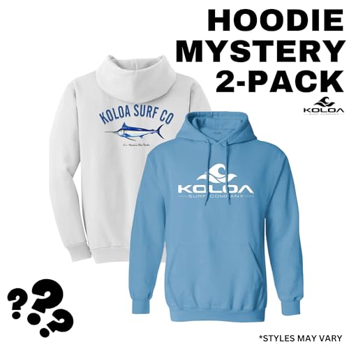Koloa Surf Company Mystery 2-Pack of Graphic Hoodies | Assorted Surf Hoodies, Beach Hoodies | Styles May Vary2