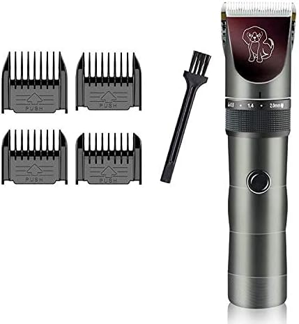 FOOLS ALIBAI Quiet Dog Clippers Cordless Cat Shaver, Professional dog trimmers cordless silent Detachable Blades Cordless Rechargeable, Pet Clipper Kit for Dog Cat