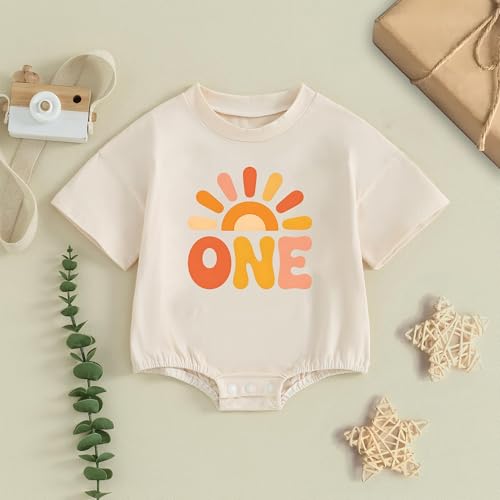 First Birthday, First Trip Around The Sun Outfit, Cute Print, Baby 1st Birthday Romper, One Year Old Romper Romper, Gift For Baby Boys, Girls3