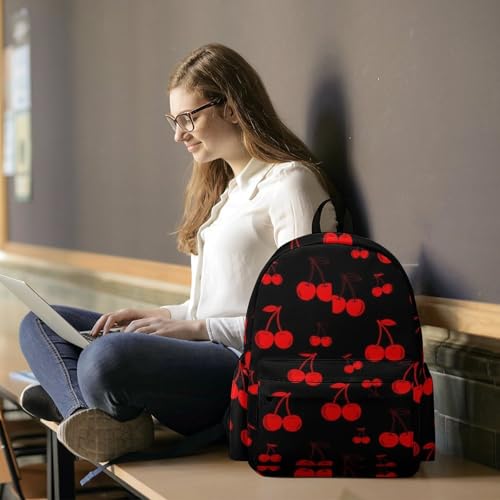 Sac à dos ordinateur antivol rouge cerise chic et léger - 7