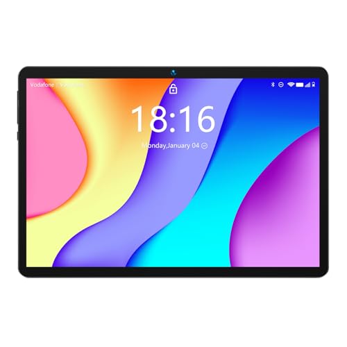 Bmax 10.1 inch Tablet I9 Plus, Android 15 Tablets, 24GB RAM (4GB+20GB Expansion) 128GB ROM, WiFi 6, Quad-Core RK3562, 1280x800 IPS, 6000mAh Battery, BT 5.4, Dual Camera, Metal Case - Space Grey