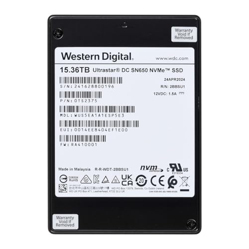 Western Digital WD 2.5C` SSD Ultrastar SN650 15.36TB (PCIe 4.0/NVMe) (Di)B