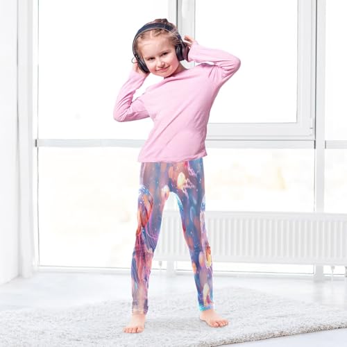 Bolaz Toddler Girls Leggings Printed Yoga Pants Leggings Marine Jellyfish for Kids4
