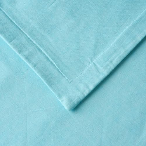 Image of 100% Pure Cotton 3 Layer Dohar, Single Bed Blanket Comforter, (60''X90'' / 152X230 CM), Uni Chambray, Skin Friendly Dohar, Color - Baby Blue