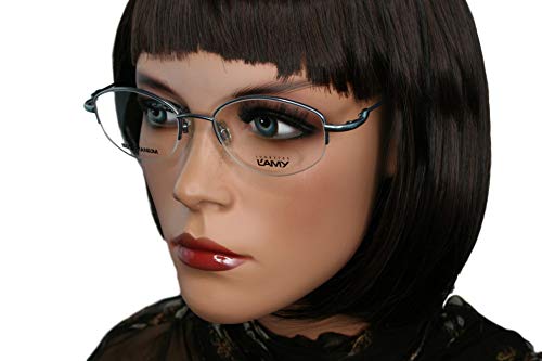 Gafas de vista L'Amy de titanio celeste sofisticación premium para mujer 4