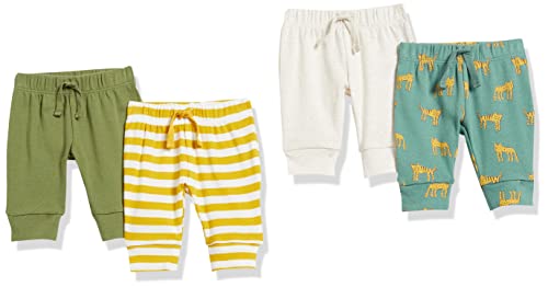 Image of Amazon Essentials Baby Boys' Cotton Pull-On Pants, Multipacks
