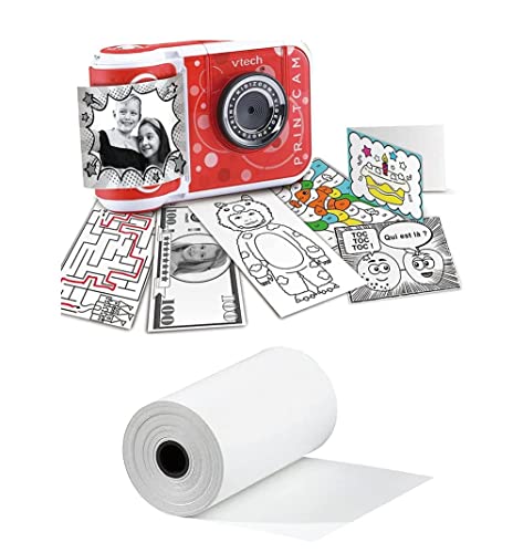 10 rollos para cámara de fotos 57 x 30 mm, impresión de papel térmico recarga de papel kidizoom print cam, foto estudio, foto creator, Vtech