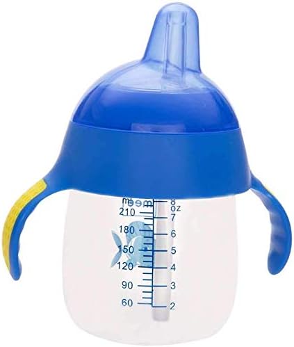 Mee MeeTwin Handle Straw Sipper Cup (240 ML, Blue)