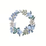 DUZYXI Round Metal Bird Wall Art Decor Metal Birds Mural Hanging Silhouette Bird and Flower Combination Patio Decor Suitable for Home Garden Living Room and Porch Party Art Decor-Green