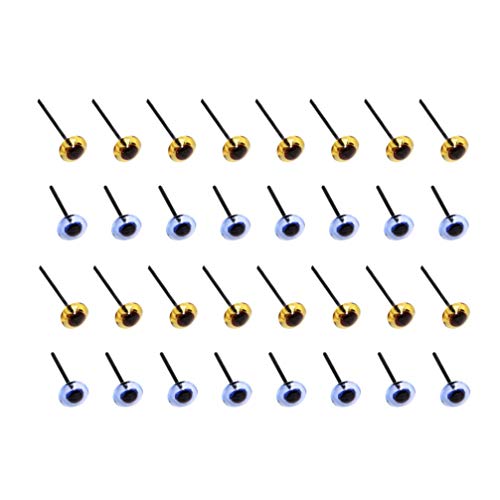 HEALLILY lhs de Segurança de Plástic400Pcs 5Mm para Bnecs de Uinhs de Pelúcialhs de Segurança Prets