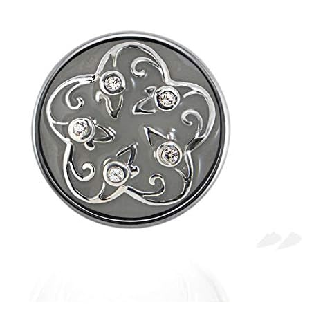 Bouton Pression Quiges Argenté Étoiles Cover