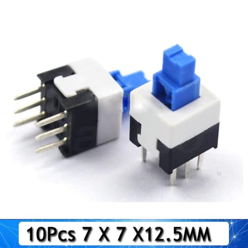 Interruptor de botón sin bloqueo de 7x7mm con 6 pines para electrónica 2