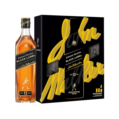 Johnnie Walker Black Label Coffret + 2 verres