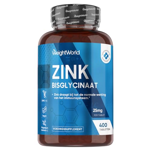 WeightWorld Zink tabletten - Zinkbisglycinaat - Ondersteunt de immuunfunctie