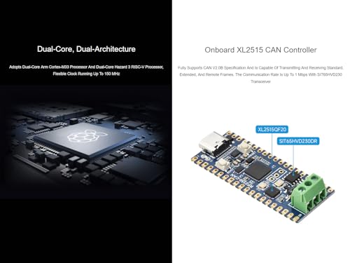Solución de bus CAN: Placa RP2350 con XL2515 integrado para redes 4