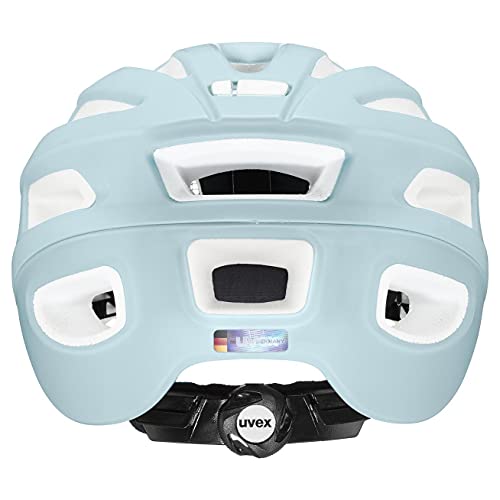 uvex True cc - Leichter Fahrradhelm für Damen und Herren - individuelle Größenanpassung - erweiterbar mit LED-Licht - papyros - peakock matt - 52-55 cm