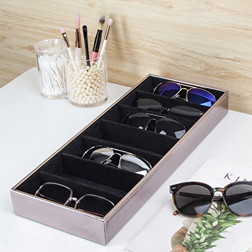 image for J JACKCUBE DESIGN JackCubeDesign Leather 7 Compartments Eyeglass Displ