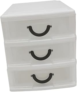 Caja de almacenamiento de plástico beige con ...