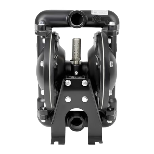 Air-Operated Double Diaphragm Pump 1 inch Inlet Outlet Aluminum Air Diaphragm Pump 35 GPM Max 120PSI for Industrial Use