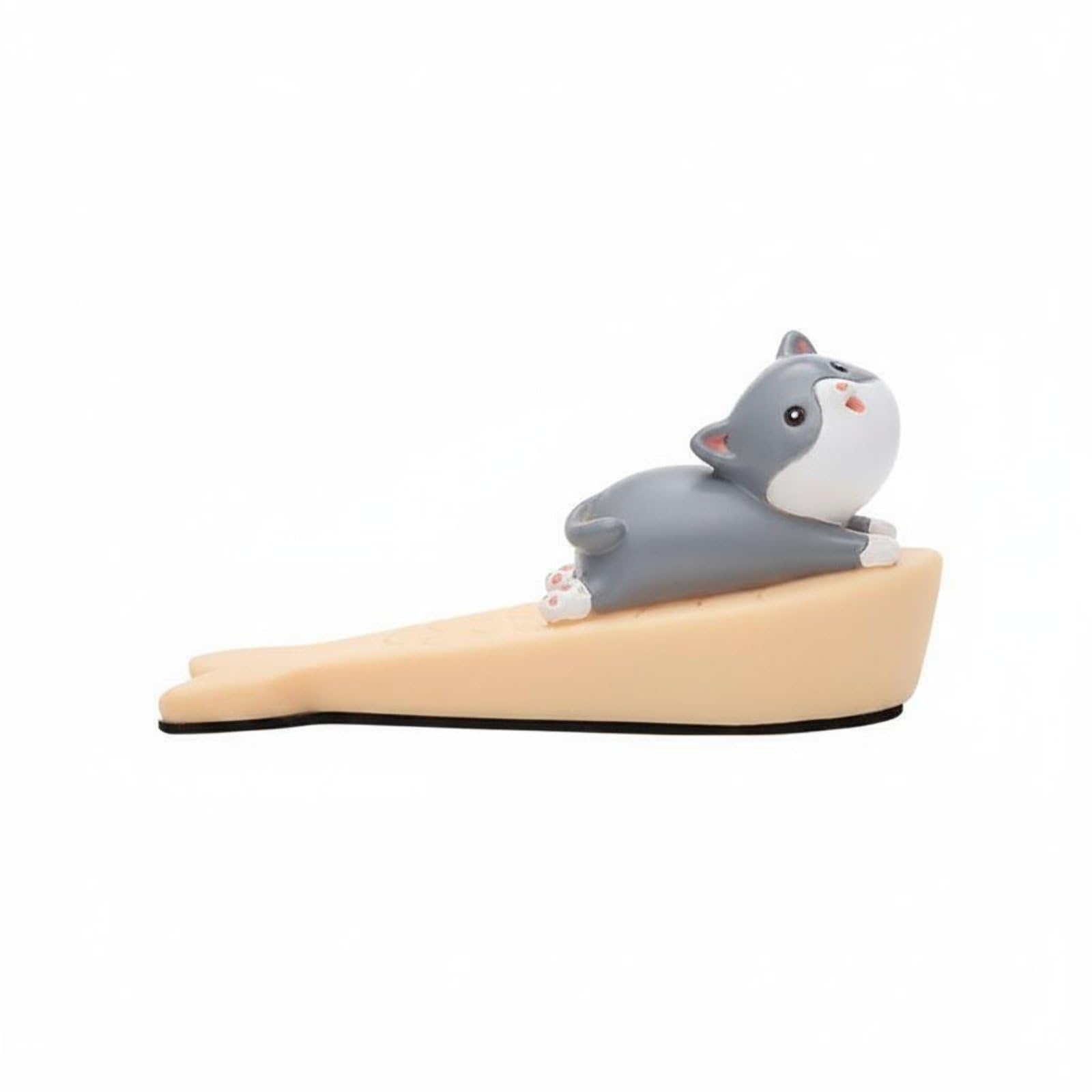 Anti-Collision Cartoon Creature Door Stopper Long-Lasting PVC Material Cute Creature Door Stop Non-Slip Base Home Safety Product for Parents, Kids, Nursery, Playroom, Cat | Home & Garden-image-3
