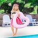 ZHUYNXIR Pink Heart Float,Kids Heart Pool Floats, Water Fun Beach Party Toys for Kids，Birthday Scene Layout Props.(18 in, Pink