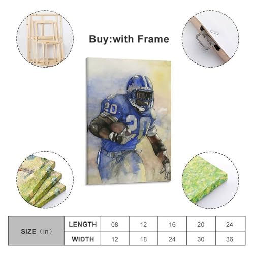 Tableau course à pied aquarelle sur toile de haute qualité