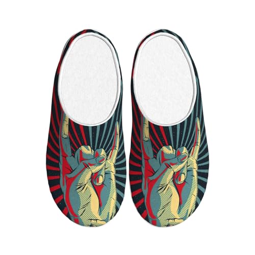 Chaussons peluche chauds EdWal pantoufles antidérapantes hiver femme homme taille 39