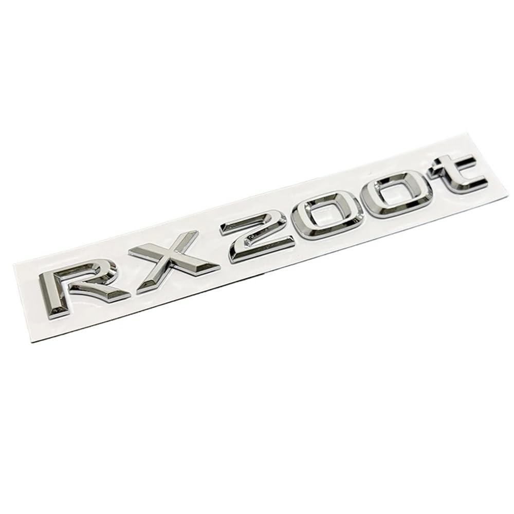YTQMoreBNZ YYDStes Chrome Glossy Black ABS RX200t RX270 RX300 RX350 RX450h RX450hL HYBRID EmblemCompatible With LEXUS Car Trunk Trunk Rear Logo Sticker
