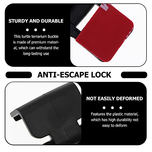 Balacoo 4Pcs Terrarium Screen Cover Clip Plasticnon- Locking Screen Clips Reptile Breeding Tank Latch #TOP5