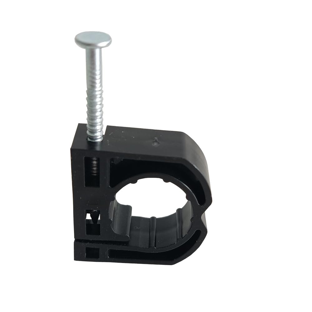 Ganchos J Para Tuberías PEX 1/2 A 1 Pulgada - Paquete De 50 Piezas, Soporte Colgador Negro De Polietileno Resistente