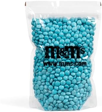 M&M'S Mono, Farbe Milchschokolade, 1,5 kg Tüte Pralinen, DIY Idee, ideal für Hochzeit, Geburtstagsfeier, Süßigkeitenbuffet, Taufe, Gender Reveal (Lagunenblau)