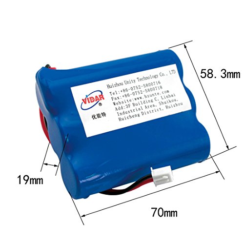 Rechargeable Lithium Ion Battery Pack - Vidar 12V 2800Mah High Capacity Li-Ion Battery Pack With Jst Ph2.54/2P Plug-In(Customizable) For Electronics,Toys,Lighting,Equipment #TOP1