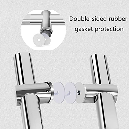 Poignées de porte de douche en acier inoxydable luxe 800mm - 5