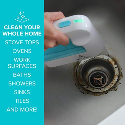 High Street TV NuSteam Handheld Steam Cleaning System 11 Piece Set, Clear