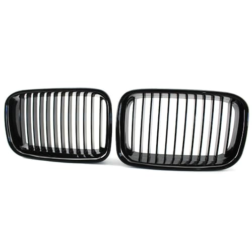 YCYHMHH Negro Rejilla ABS Delantera Repuesto Capucha Rene Grill Para BMW E36 1994 1995 1996 318i 323i 325i 320i 328i m3-Gloss Black