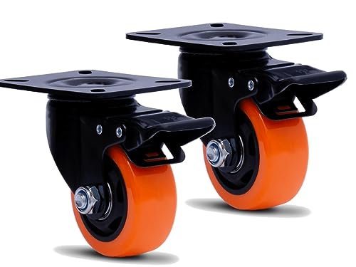 Rodízio Girátorio com Freio e Placa 3