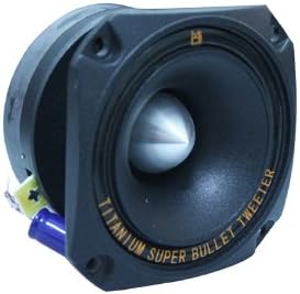 Mr. Dj HDT700B 3.5-Inch Titanium Bullet High Compression Tweeter with 10 Ounce Ferrite Magnet (Black)