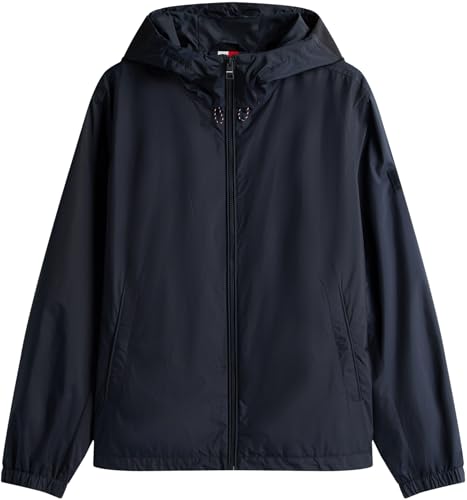 Tommy Hilfiger Herren Übergangsjacke Hooded mit Kapuze, Blau (Desert Sky), S 3